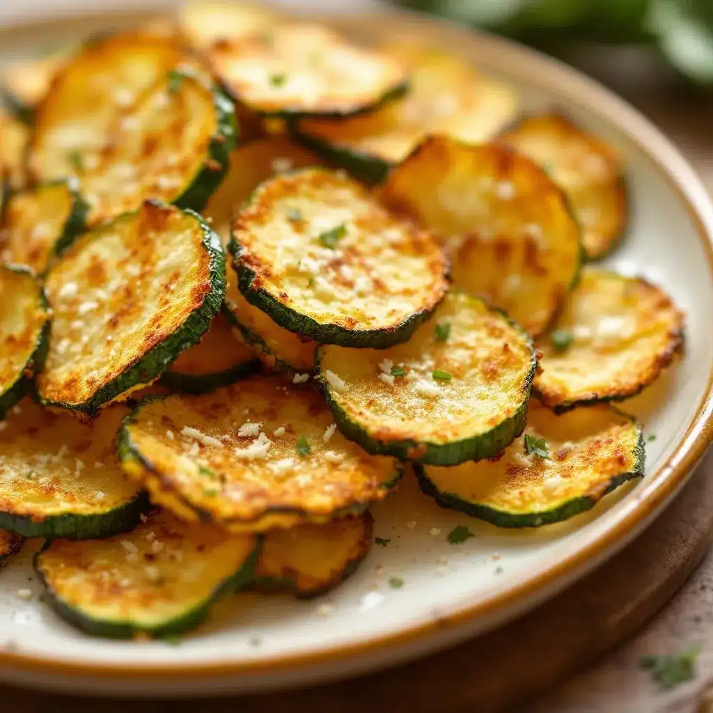 air fryer parmesan zucchini chips preparation steps