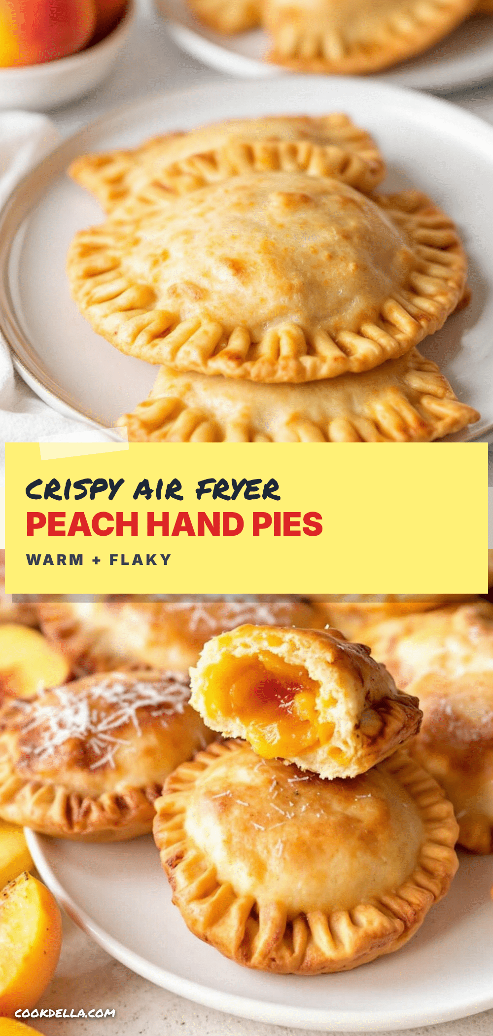 air fryer peach hand pies recipe