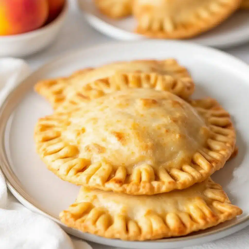 air fryer peach hand pies - featured image