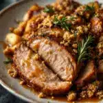apple cider braised pork - featured image