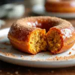 baked apple cider pumpkin donuts - featured image
