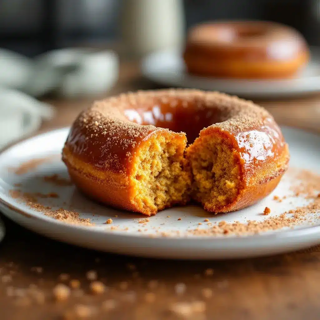 baked apple cider pumpkin donuts preparation steps