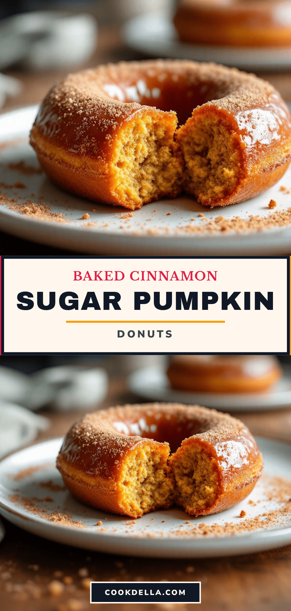 baked apple cider pumpkin donuts recipe