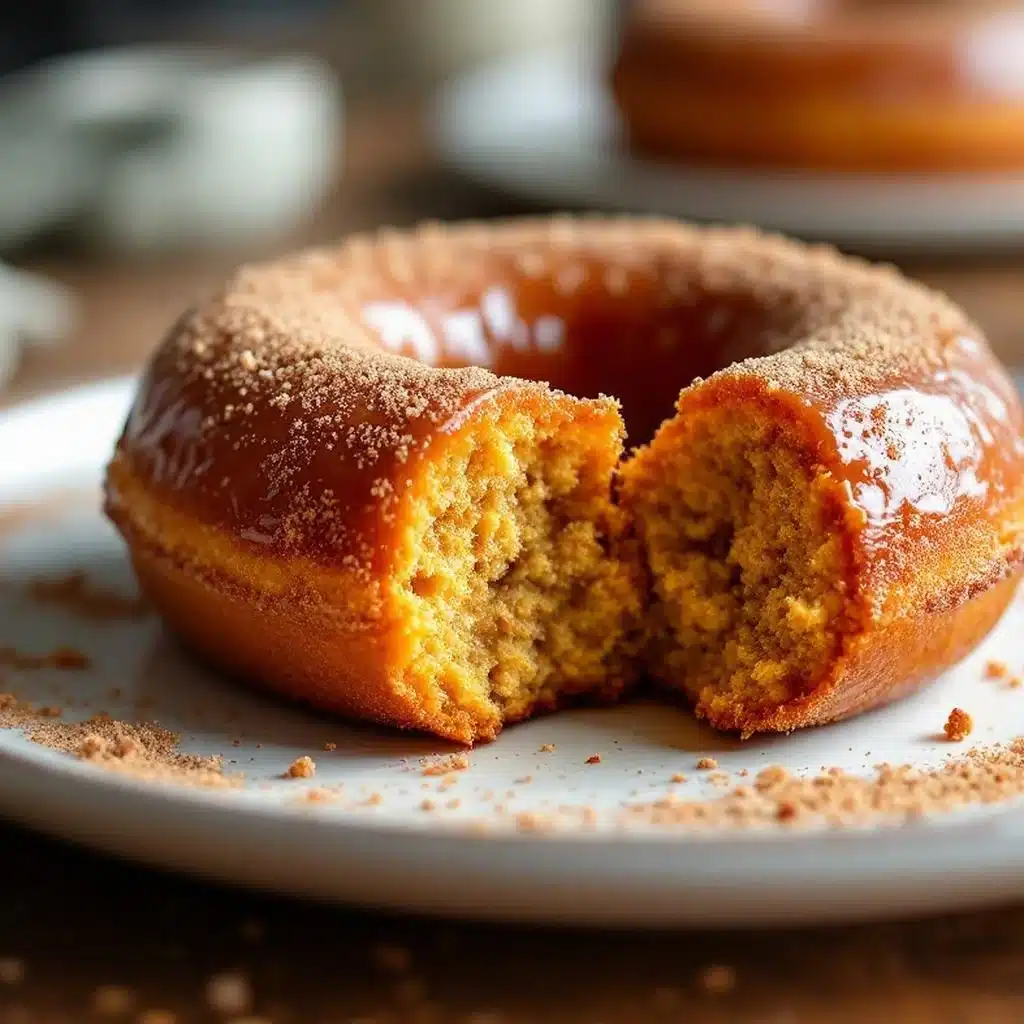 baked apple cider pumpkin donuts - featured image