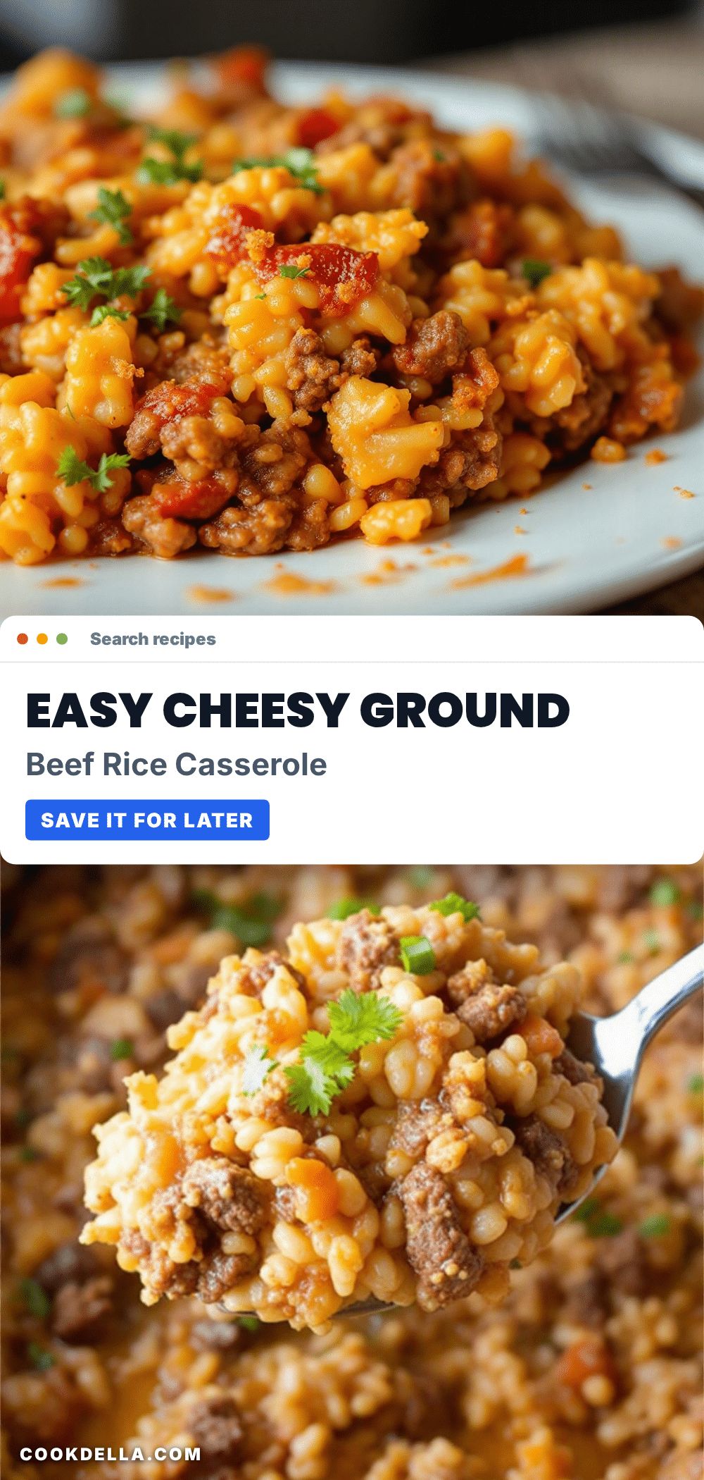 best easy cheesy ground beef and rice casserole recipe