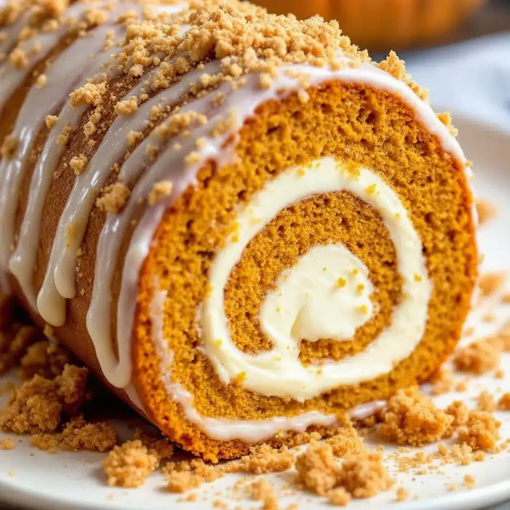 best iced pumpkin roll with cream cheese filling preparation steps
