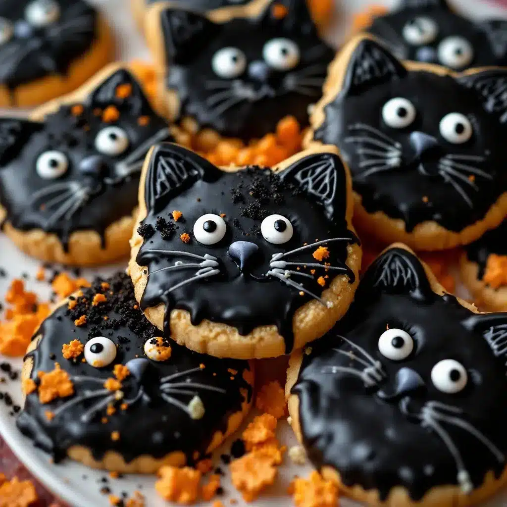 black cat sugar cookies preparation steps