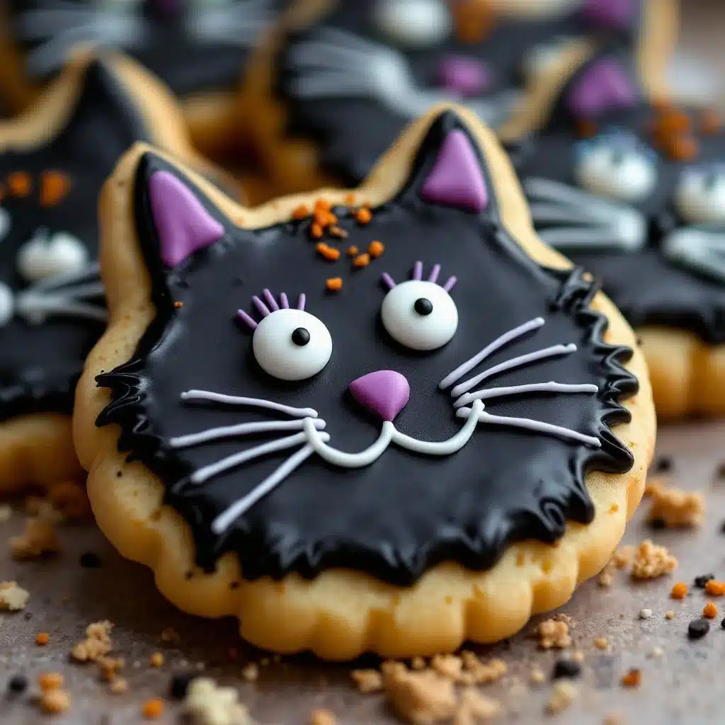 black cat sugar cookies - featured image