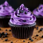 black velvet Halloween cupcakes - featured image