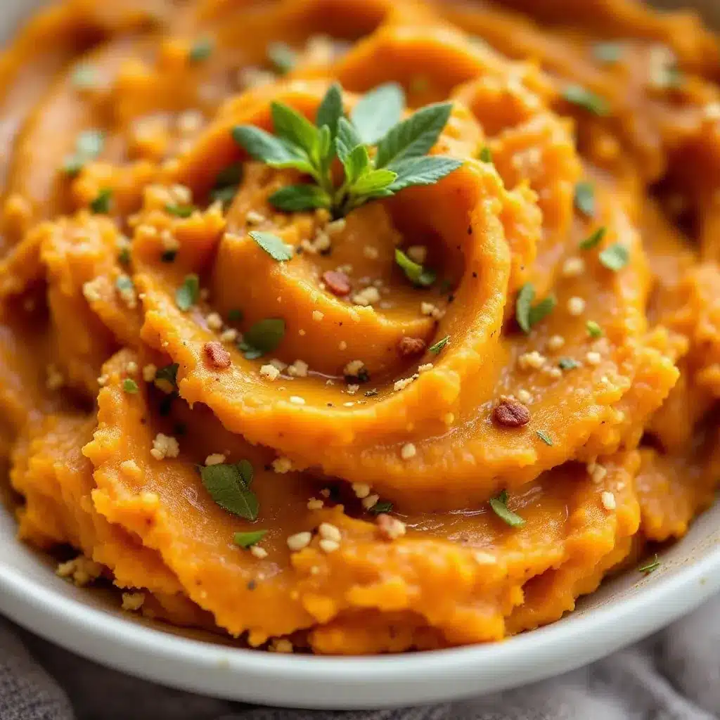 brown butter sage mashed sweet potatoes preparation steps