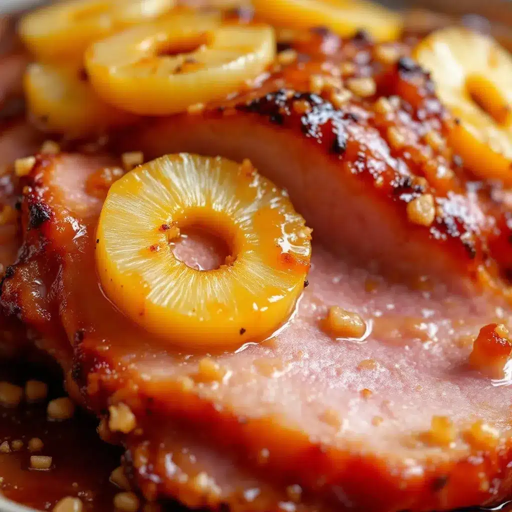 brown sugar glazed ham with pineapple preparation steps