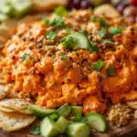 buffalo chicken dip charcuterie board - featured image