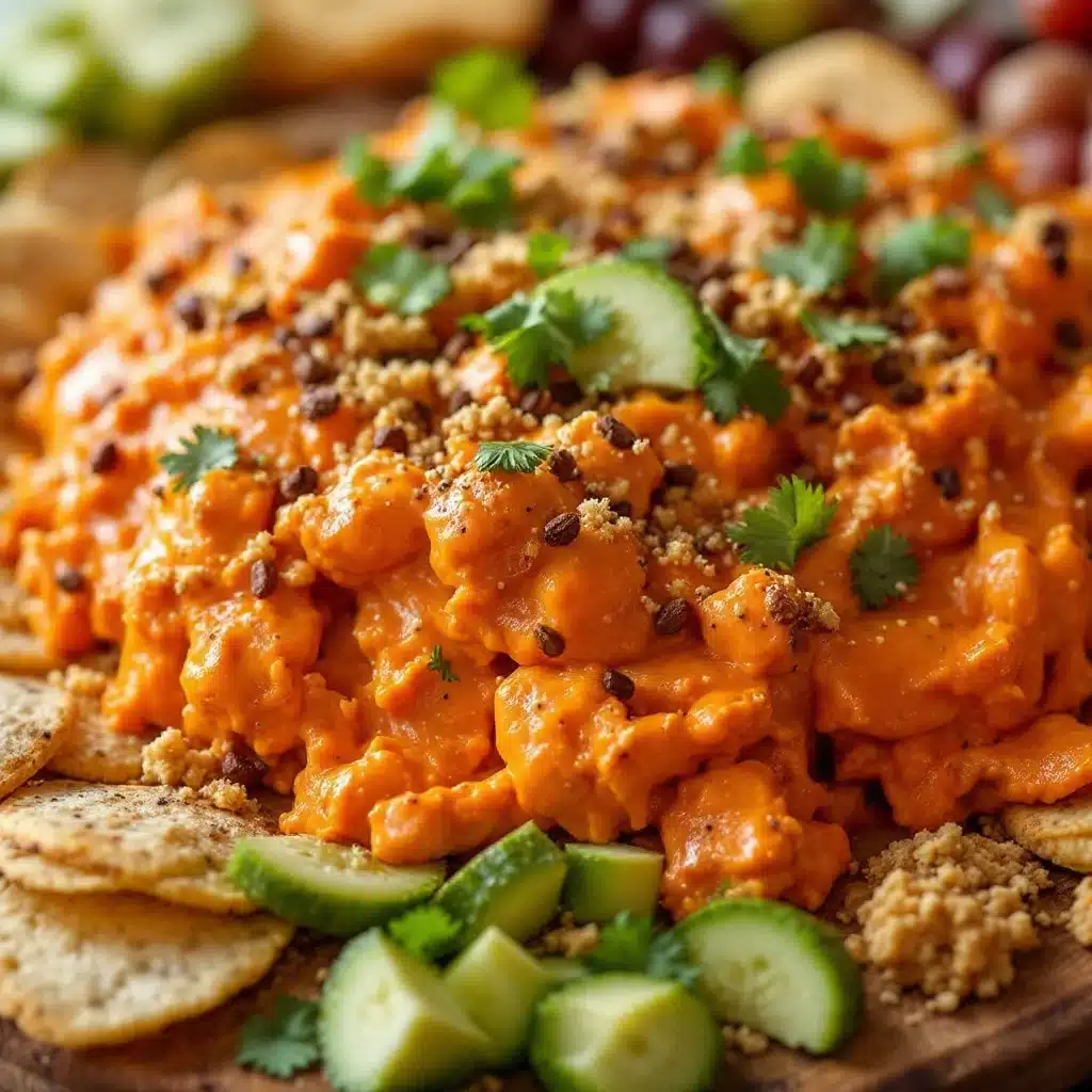 buffalo chicken dip charcuterie board - featured image