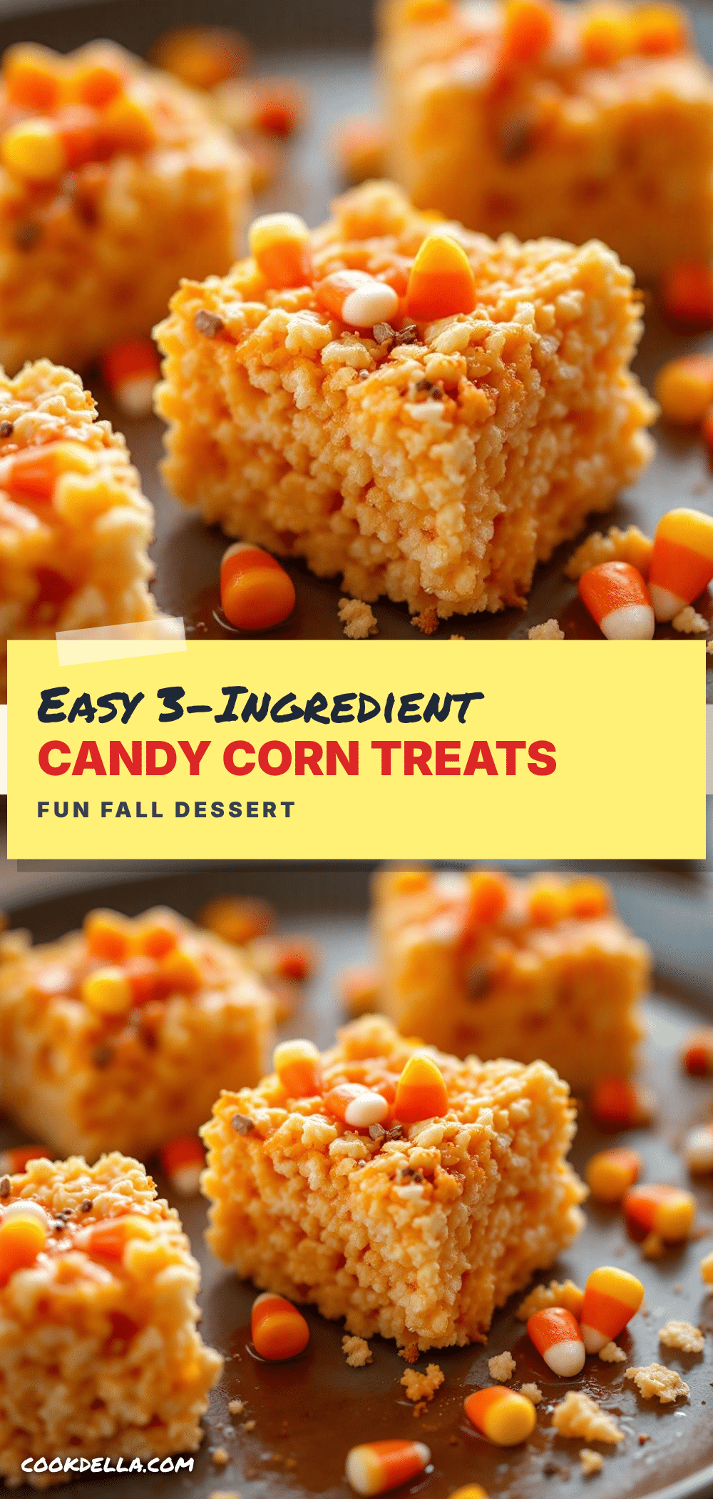 candy corn rice krispie treats recipe