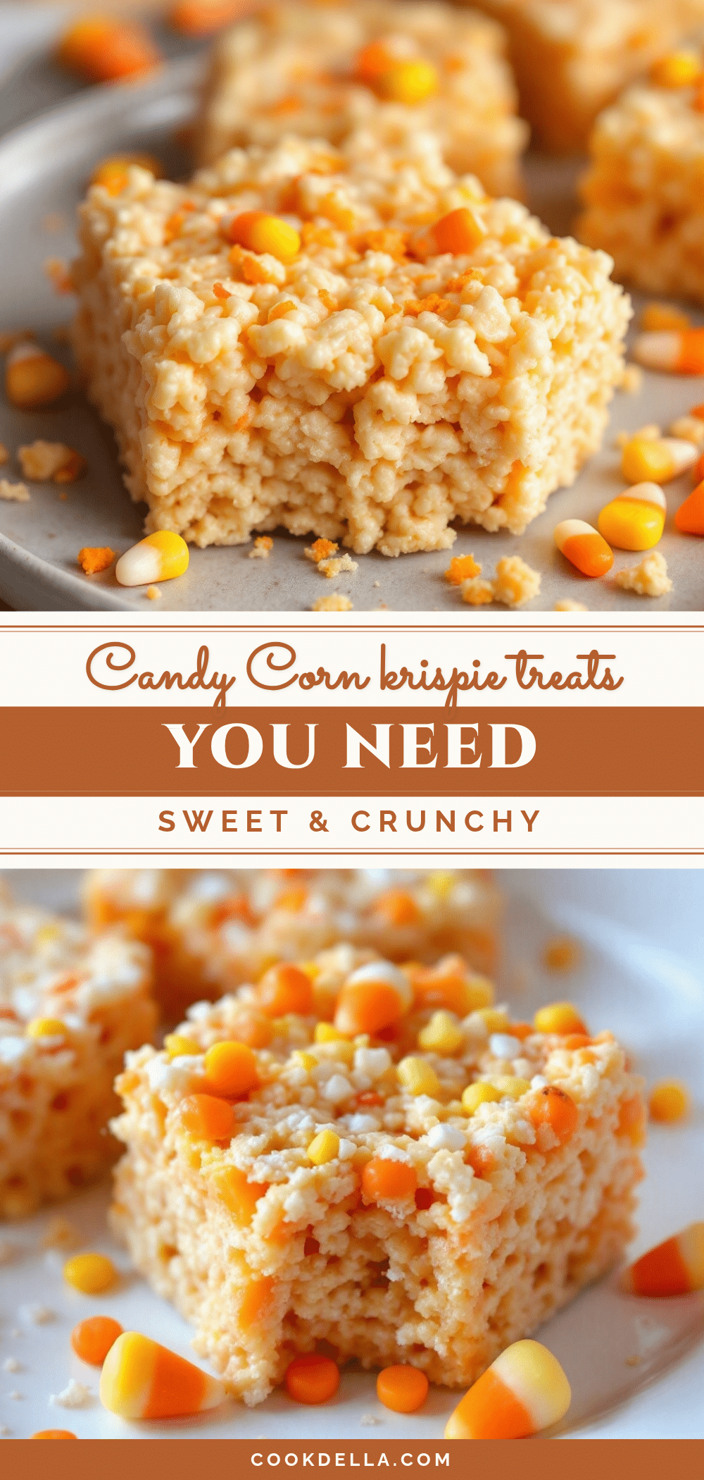 candy corn rice krispie treats recipe