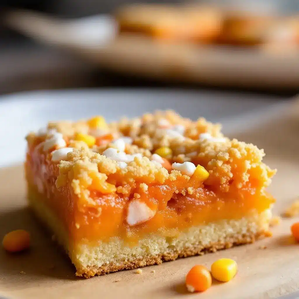 candy corn sugar cookie bars preparation steps