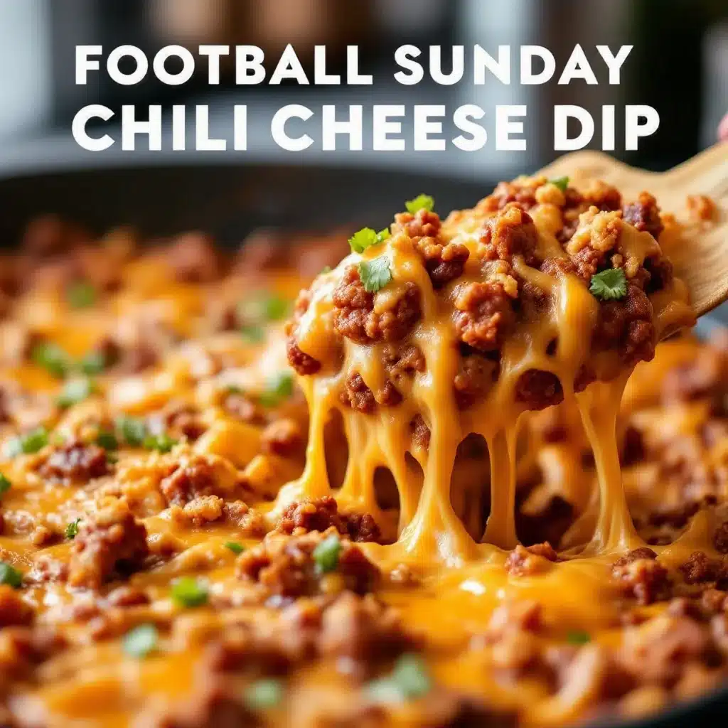 chili cheese dip with ground beef - featured image