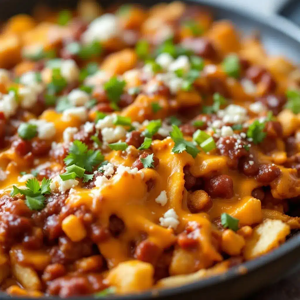 chili cheese fries nacho skillet - featured image