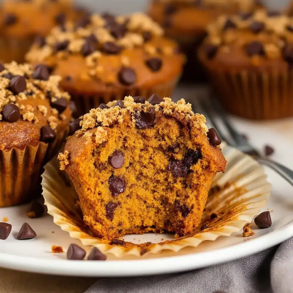 chocolate chip pumpkin muffins preparation steps