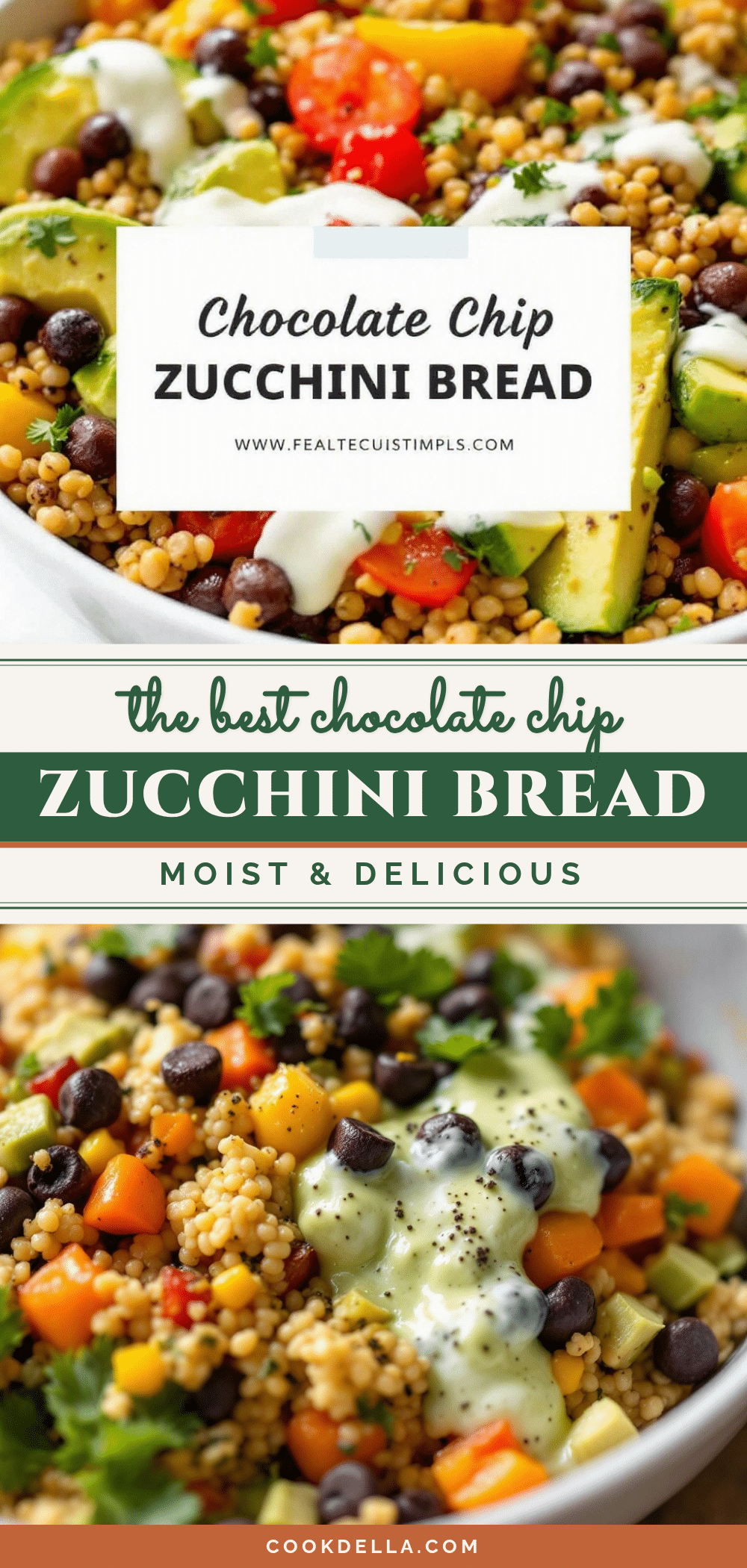chocolate chip zucchini bread recipe