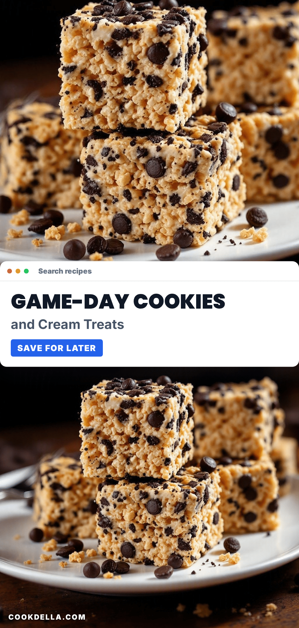 cookies and cream football rice krispie treats recipe