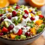 cranberry orange Thanksgiving side salad - featured image