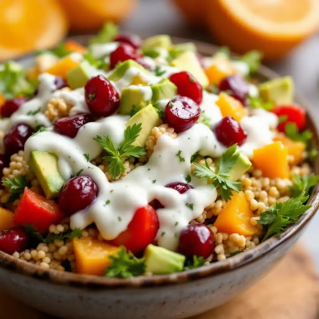 cranberry orange Thanksgiving side salad - featured image