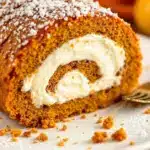cream cheese pumpkin roll - featured image