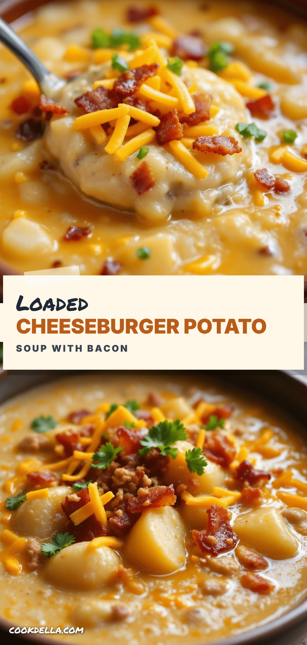 creamy cheeseburger potato soup recipe