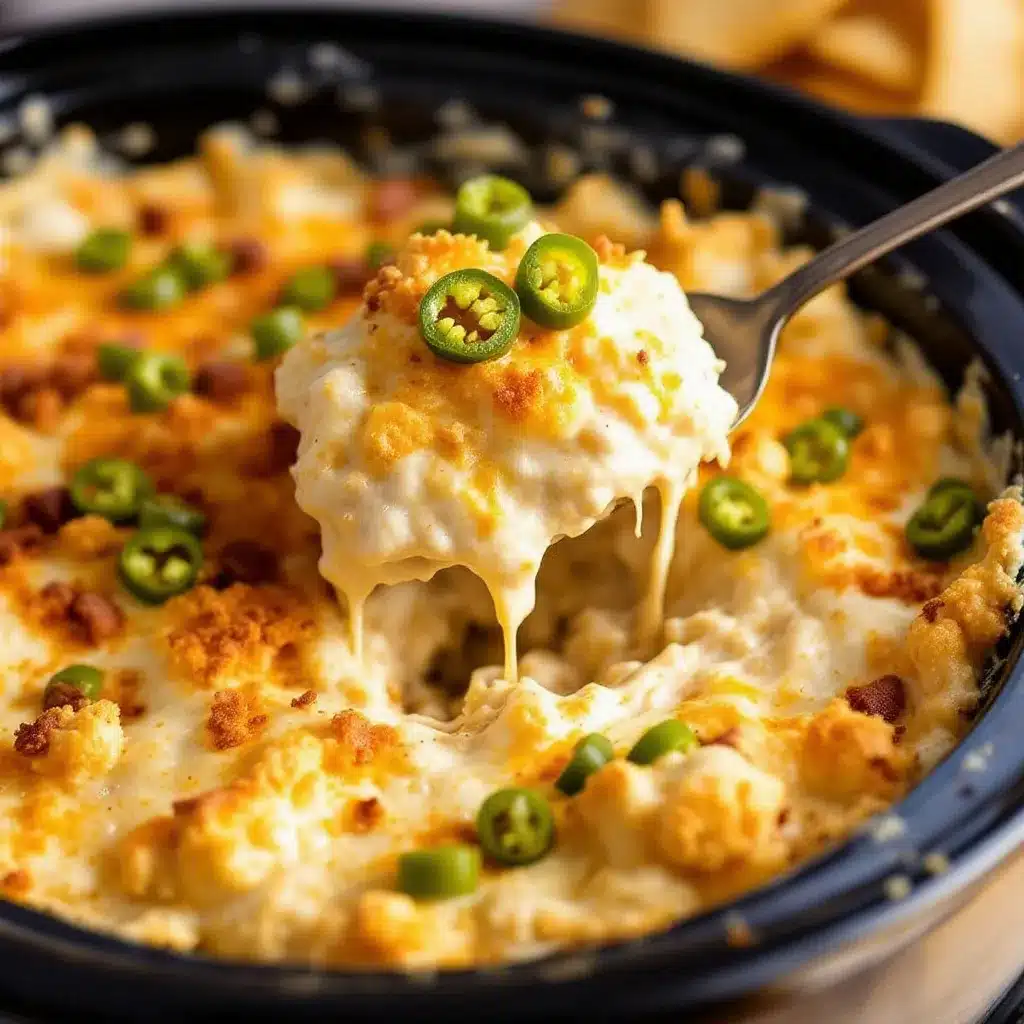 creamy crockpot jalapeño popper dip preparation steps