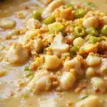 creamy crockpot white chicken chili with green chiles - featured image
