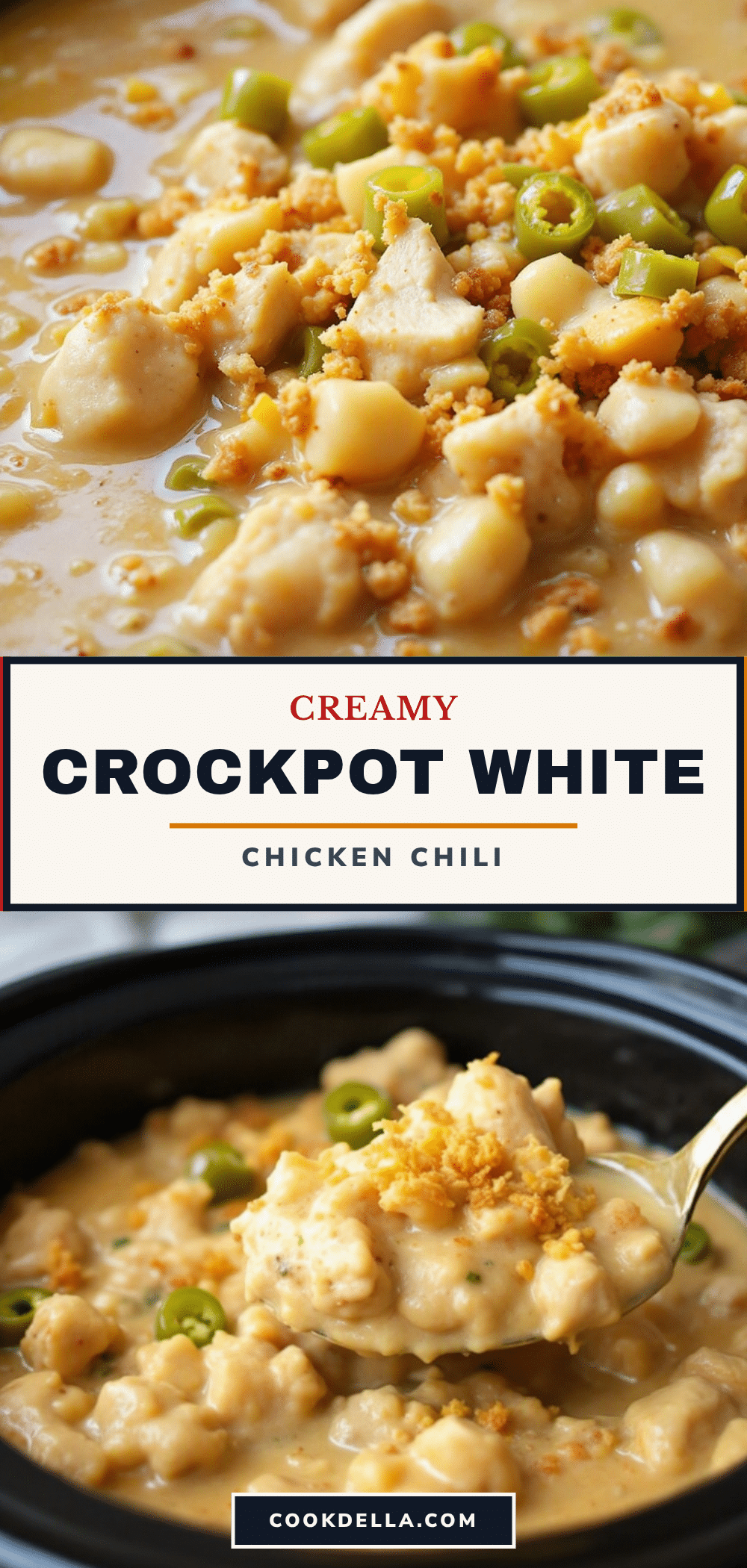 creamy crockpot white chicken chili with green chiles recipe