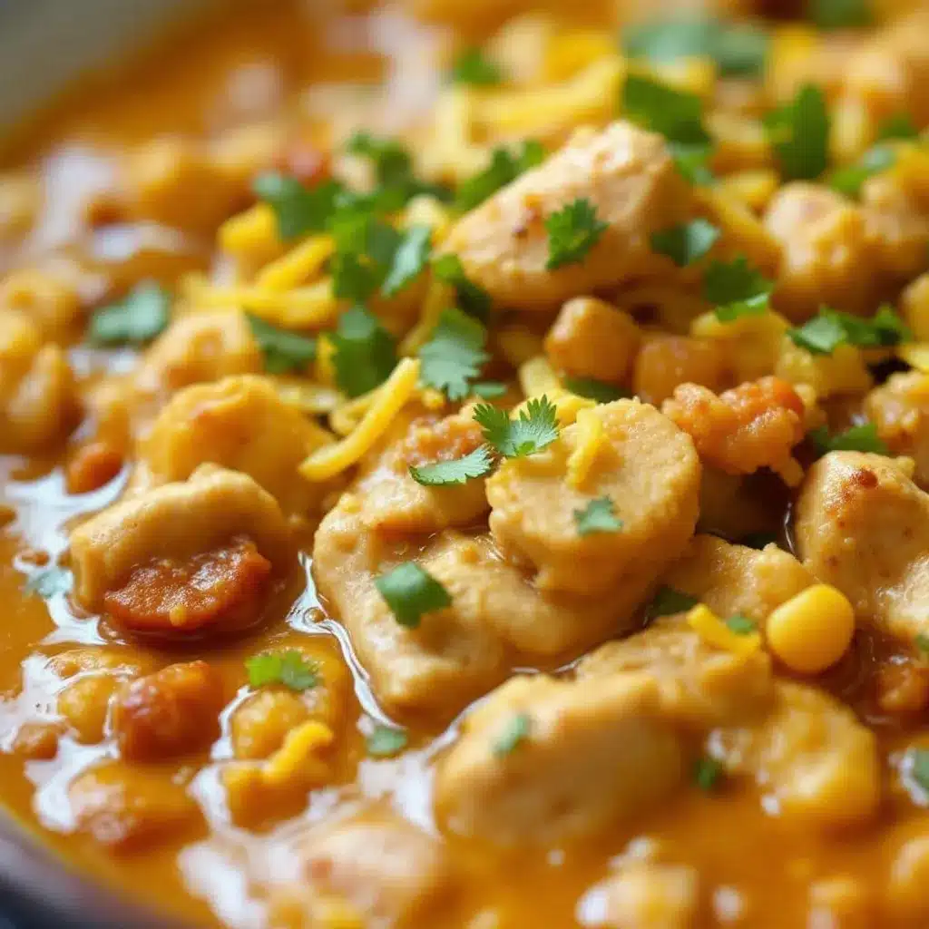 creamy crockpot white chicken chili with pumpkin puree preparation steps
