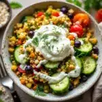 creamy cucumber salad with dill and sour cream - featured image