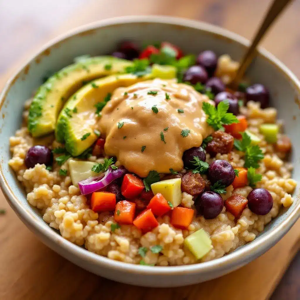 creamy overnight peanut butter protein oats preparation steps