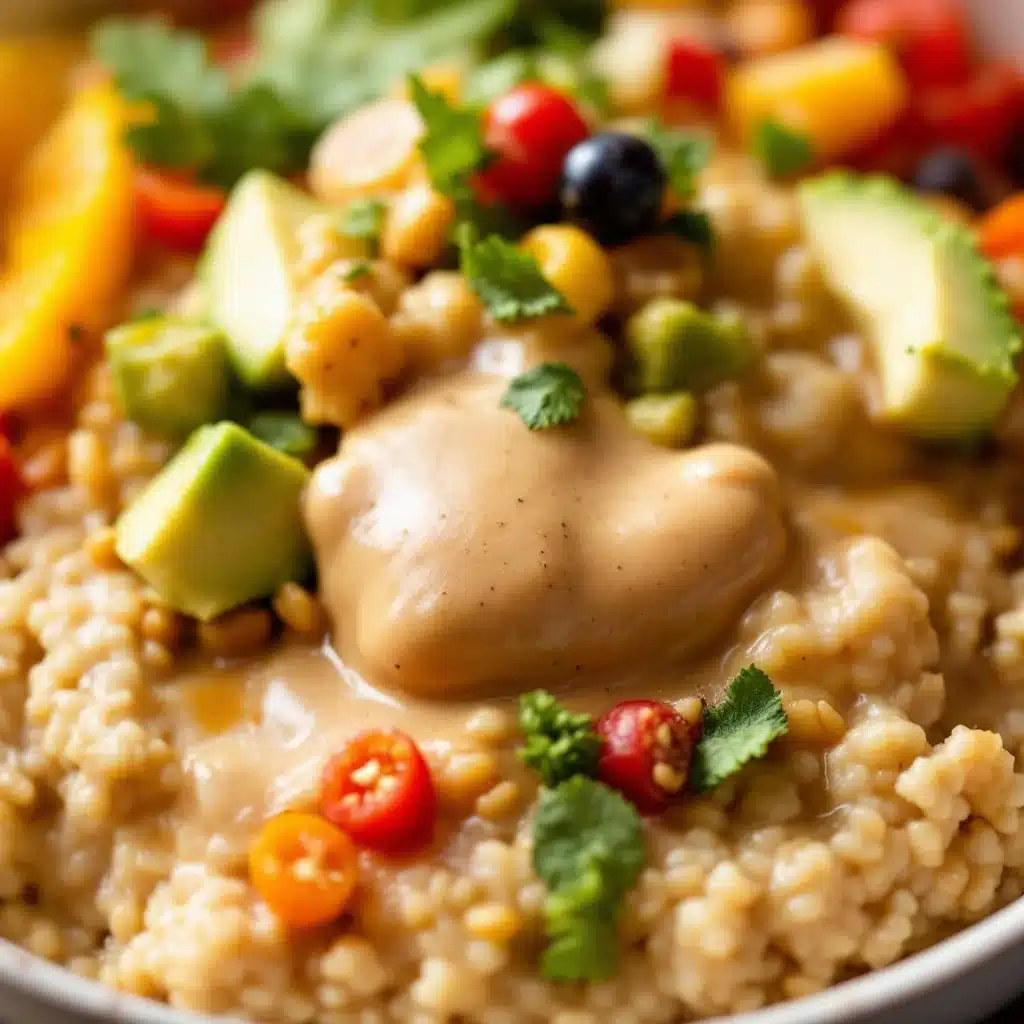 creamy overnight peanut butter protein oats - featured image