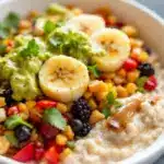 creamy peanut butter banana overnight oats - featured image