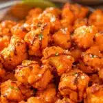 crispy baked buffalo cauliflower bites - featured image