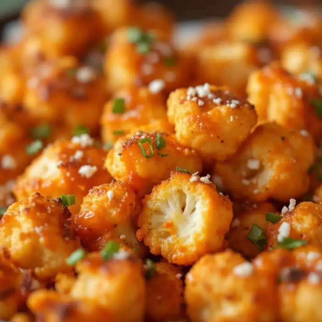crispy baked buffalo cauliflower bites preparation steps