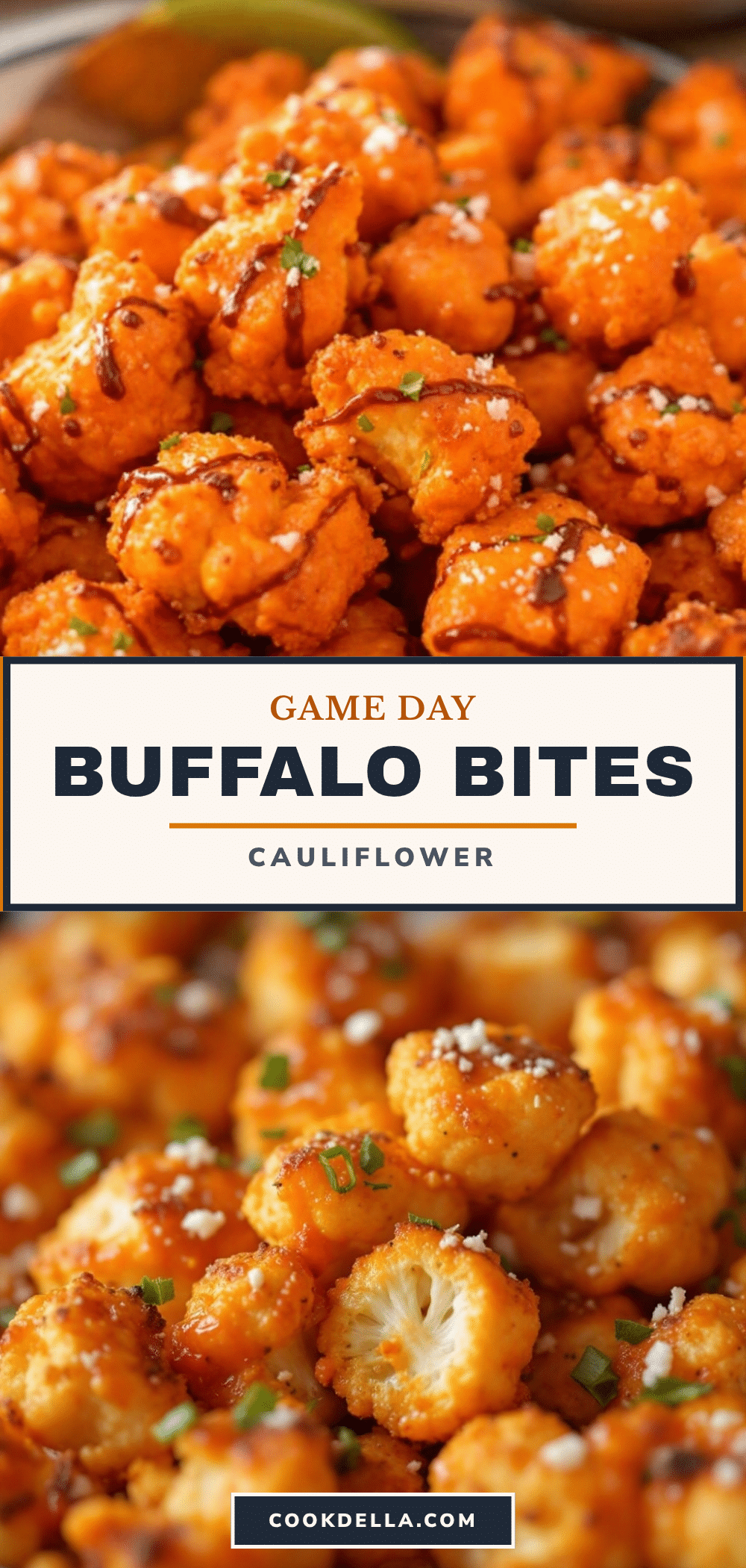 crispy baked buffalo cauliflower bites recipe