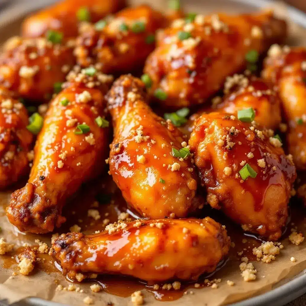 crispy honey garlic baked chicken wings preparation steps