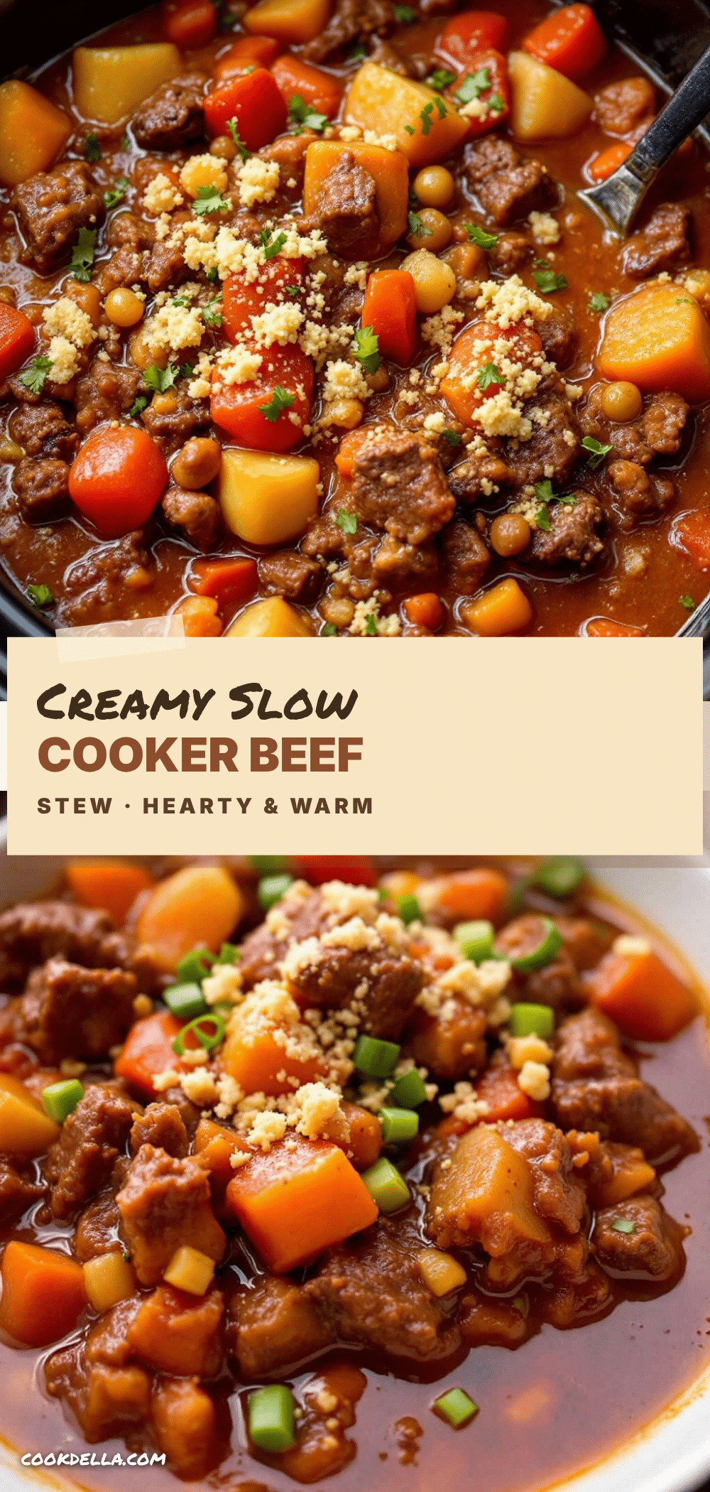 crockpot beef and vegetable stew recipe