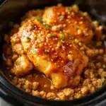 crockpot honey garlic chicken thighs - featured image