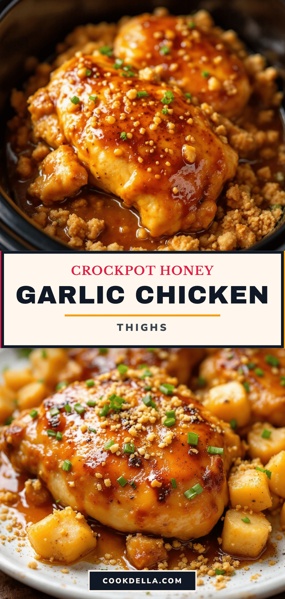 crockpot honey garlic chicken thighs recipe