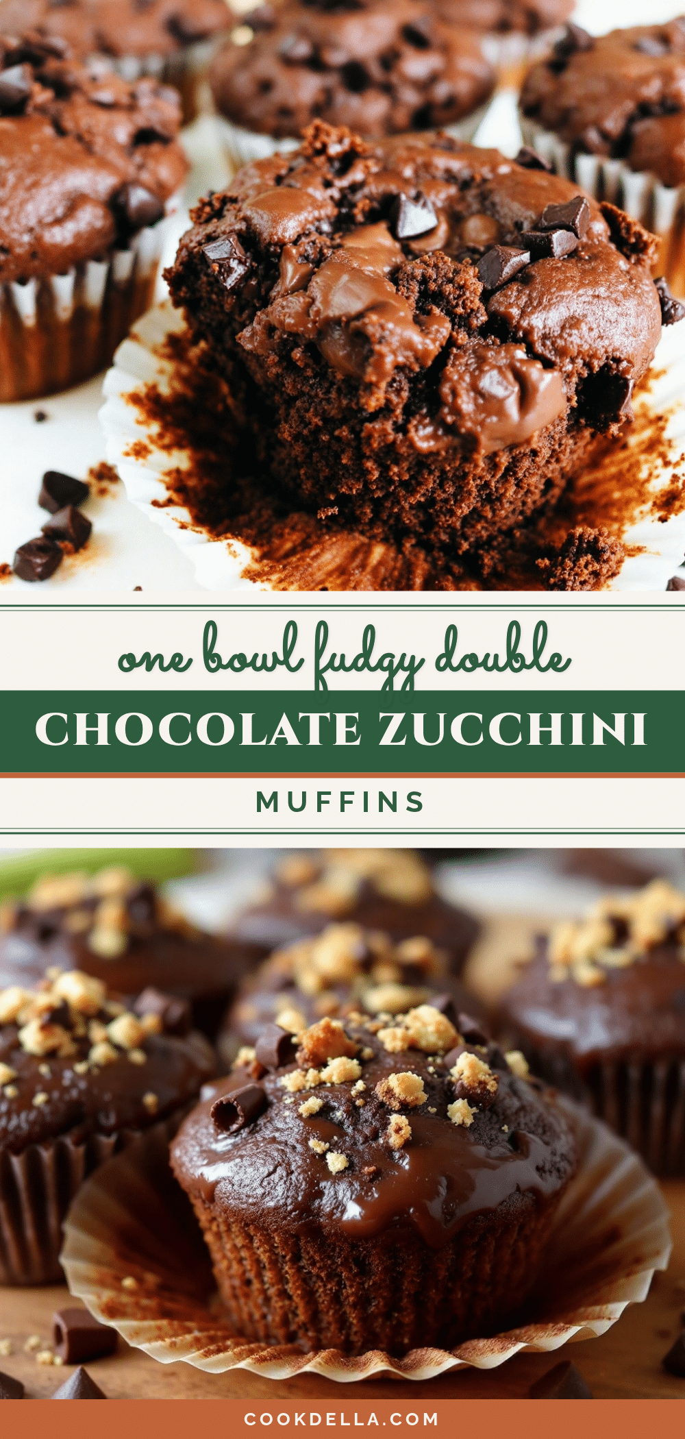 double chocolate zucchini muffins recipe