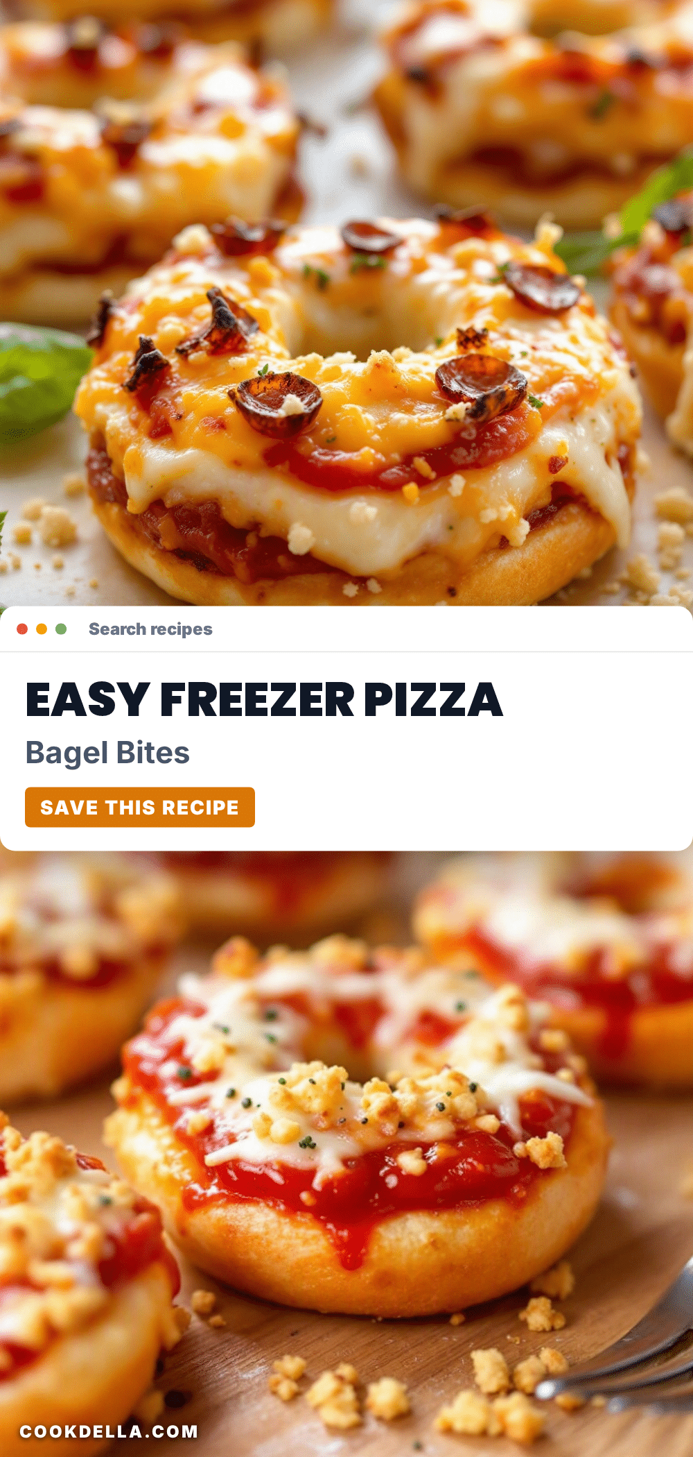 easy freezer mini pizza bagel bites recipe