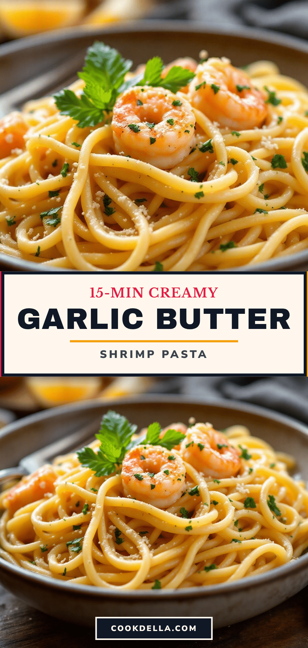 easy garlic butter shrimp pasta recipe