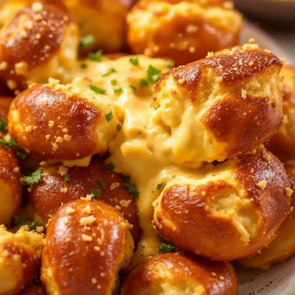 easy german pretzel bites with beer cheese dip preparation steps