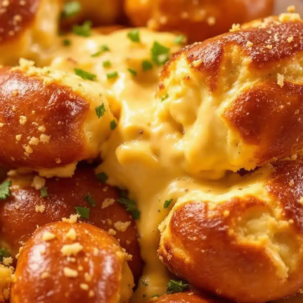 easy german pretzel bites with beer cheese dip - featured image
