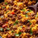easy ground beef and rice skillet - featured image